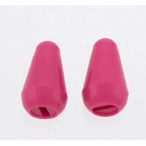  2 Strat Style Plastic Switch Knobs Fits US Hot Pink 