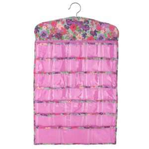 Capelli New York Hanging Jewelry Organizer With Painted Floral Printed 