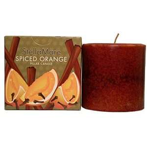   Stella Mare Spiced Orange 3 X 3 Pillar Candle