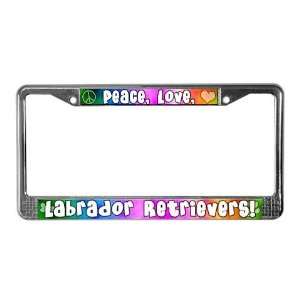  Hippie Labrador Retriever Pets License Plate Frame by 