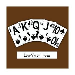   Poker or Bridge Size Low Vision Index Low Vision Index Toys & Games
