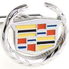 CUFFLINKS SILVER CADILLAC GM DETROIT CTS ESCALADE STS DTS FREE SHIP 