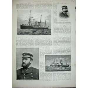  1893 Cunard Steam Ship Cumbria Tomlinson Mckay Gallia 