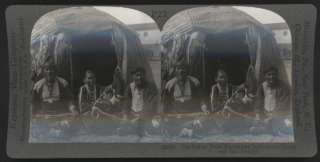 1900s Keystone Stereoscope Card  Indian Chief Blackhawk  