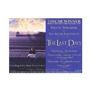  Last Days Original Movie Poster, 40 x 30 (1999)