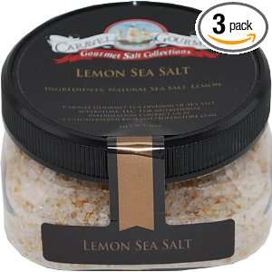 Caravel Gourmet Sea Salt, Lemon, 4 Ounce Grocery & Gourmet Food