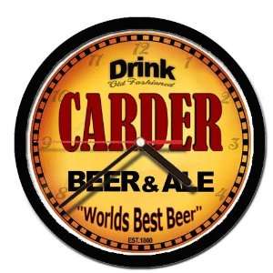  CARDER beer and ale cerveza wall clock 