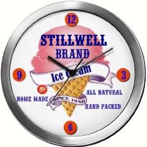  STILLWELL 14 Inch Ice Cream Metal Clock Quartz Movement 