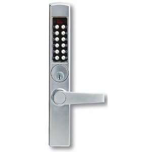   Lever Electronic Push Button Lock Narrow Stile