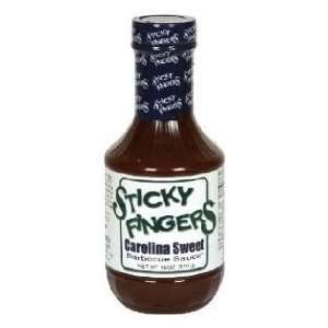 Sticky Fingers, Sauce Bbq Carolina Sweet, 18 Ounce (Pack of 12 