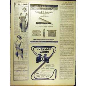  1911 Advert Carl Zeiss Bellanger Arrar Odol French