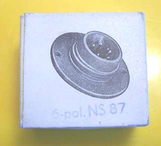 Neumann Gefell NS87 Mic Connector Receptacle male NOS   