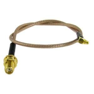   to MMCX Male Right Angle Coaxial RF Connector Cable Electronics