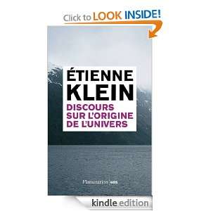   de lunivers (French Edition) Etienne Klein  Kindle Store