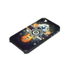   Sculpture Case for iPhone 4 with Prominent Stereo Sculpture   Guitar