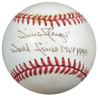 Willie Stargell Autographed NL Baseball World Series MVP 1979 PSA/DNA 