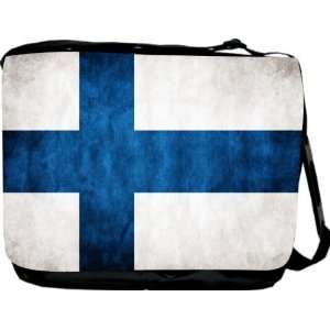  Rikki KnightTM Finland Flag Messenger Bag   Book Bag 
