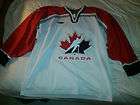 iihf team canada bauer hockey jersey medium m authentic all