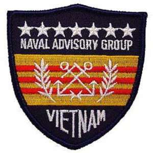  U.S. Navy Advisory Group Vietnam Patch Blue & White 3 