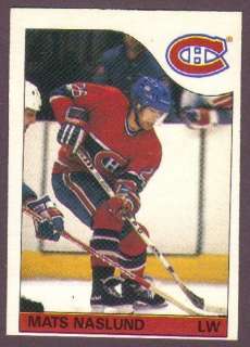 1985 86 OPC Hockey Mats Naslund #102 Canadiens NM/MT  