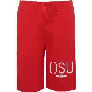  Ohio State Buckeyes Red Fleece Shorts