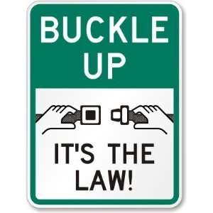  Buckle Up Its The Law (seat belt symbol) High Intensity 