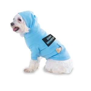  GOT WHIPS? Hooded (Hoody) T Shirt with pocket for your Dog 