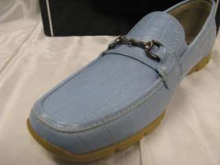 Stacy Adams New Lt Blue Driver Shoes Aspire Sz 9.5 M  