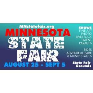  3x6 Vinyl Banner   Minnesota State Fair 