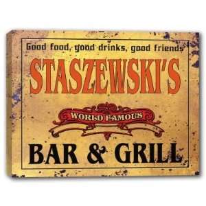  STASZEWSKIS Family Name World Famous Bar & Grill 