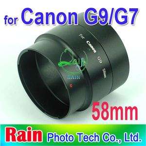 58 58mm Lens Filter Adapter Tube Ring for Canon G9 G7  