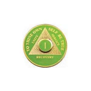  RBT 4 Year Green AA Medallion   This 4 Year Recovery coin 