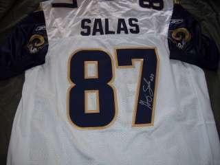 Greg Salas White Autographed St. Louis Rams Jersey #87  