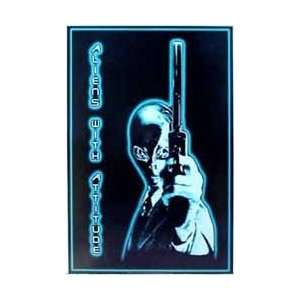    Alien Posters Aliens With Attitude   Gun   84x59cm