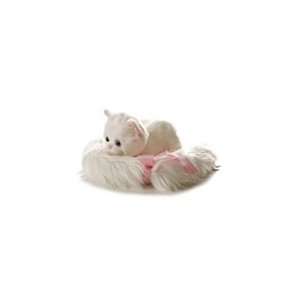   Fluffee The Plush White Cat Fluffy Tail Friend By Aurora Toys & Games