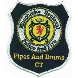Manchester (Connecticut) Regional Police & Fire Pipes & Drums Cloth 