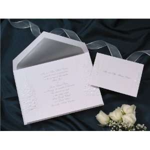   with Silver Foil Accents Wedding Invitations