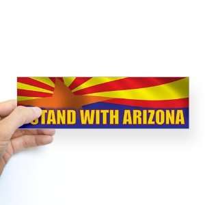  I stand with Arizona Sticker Bumper Political Bumper 