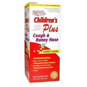   Childrens Plus Suspension Cough/runny Nose Cherry *Kpp, Size4 Oz