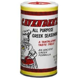 Cavenders Greek Seasoning, 3 1/4 oz Shakers, 12 ct (Quantity of 1)
