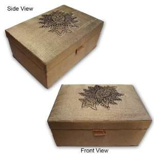  2 Pieces Set Of MDF Jewelry Box In Silk Satin Fabric With 