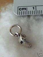 Sterling Silver Tiny Sport Coach Referee Whistle Charm  