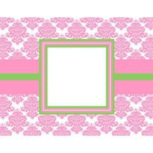  Note Cards   Pink Damask Note Cards