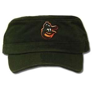   MLB FITTED SQUAD FATIGUE ORIOLES BLACK HAT CAP X LG