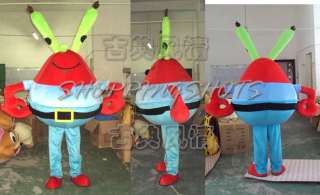 SpongeBob SquarePants crab Mascot Costume Fancy Dress R00136 adult 