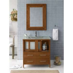 RonBow 035831 F08 Cinnamon Contempo Minerva 31 Wood Vanity Cabinet 
