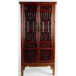  CN1016Y Antique Chinese Cabinet with Carved Panels, circa 