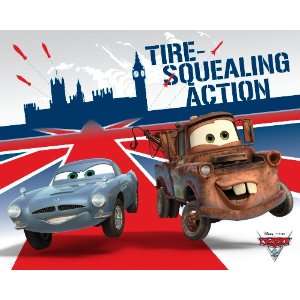  Cars 2, Tire Squealing Action , 16 x 20 Poster Print
