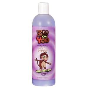  Zoo On Yoo Spunky Monkey 2 in 1 Kids Shampoo   Grape 12 