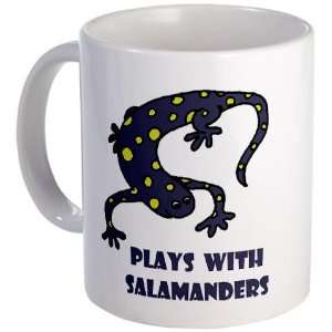  Plays With Salamanders Funny Mug by  Kitchen 